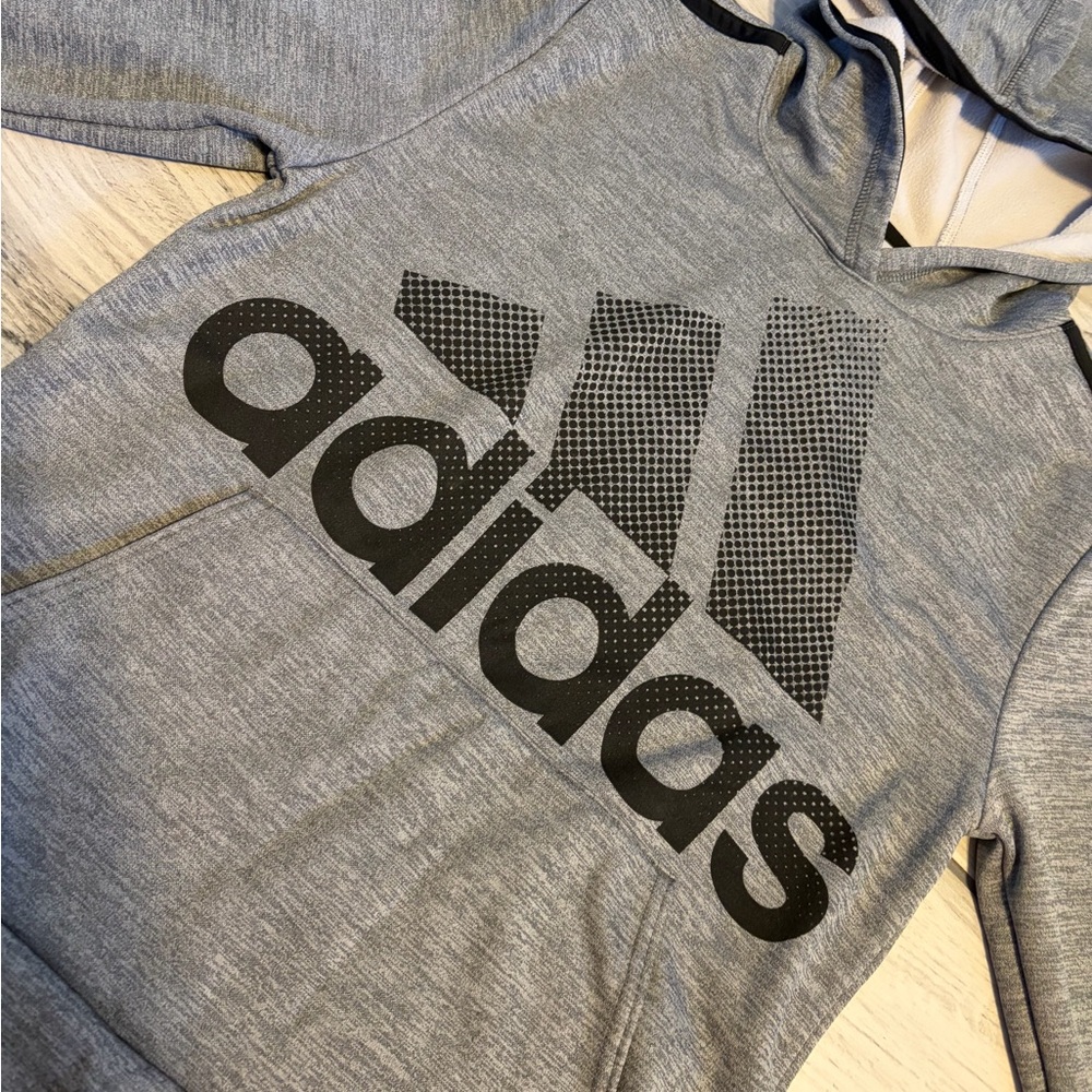adidas Kids Gray Hoodie